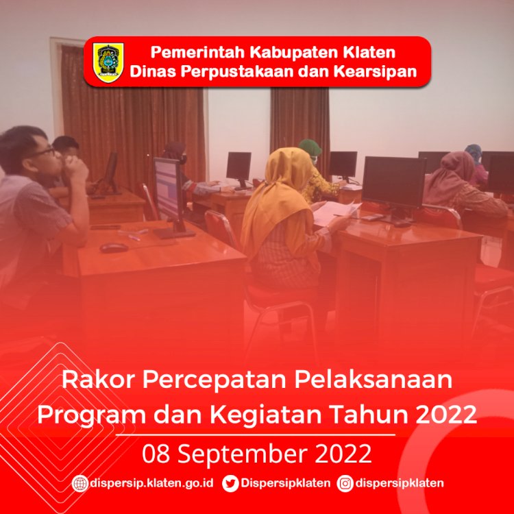 Rakor Internal Percepatan Pelaksanaan Program dan Kegiatan Tahun 2022