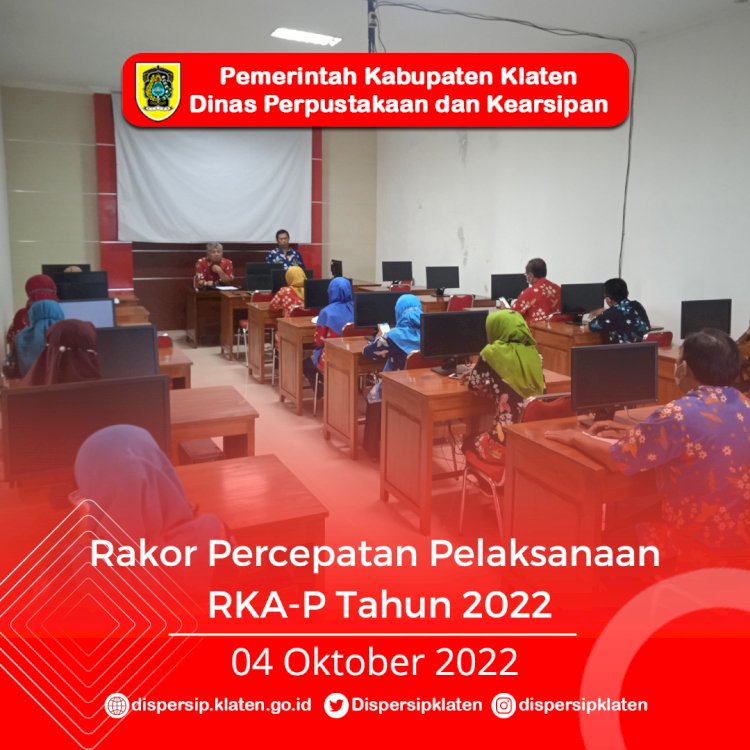 Rakor Internal Percepatan Pelaksanaan RKA-P Tahun 2022