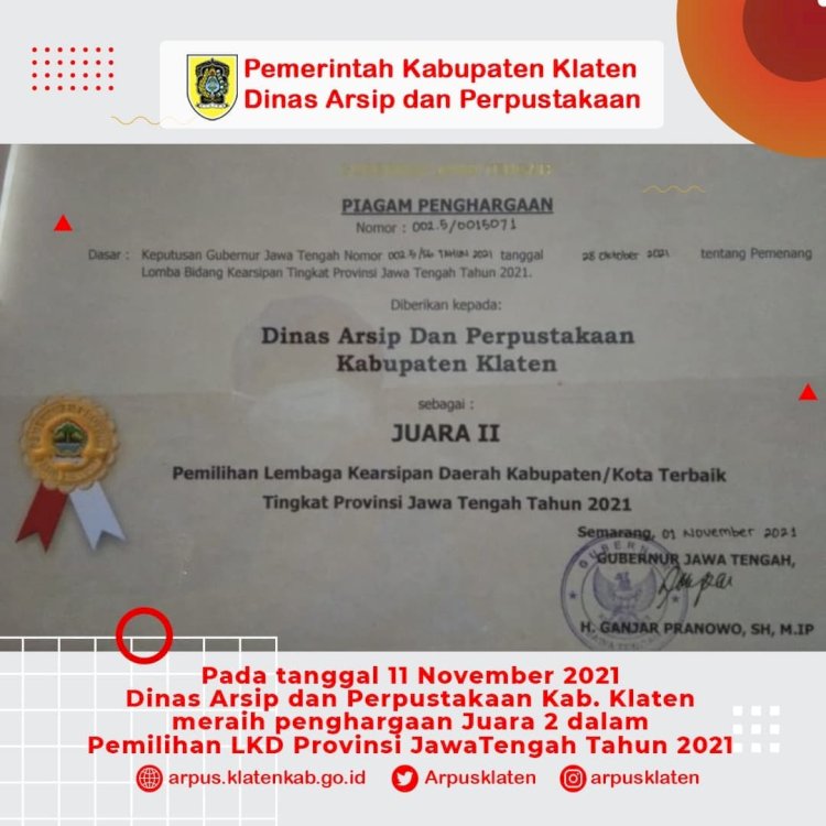 Klaten Juara 2 untuk LKD se Jawa Tengah