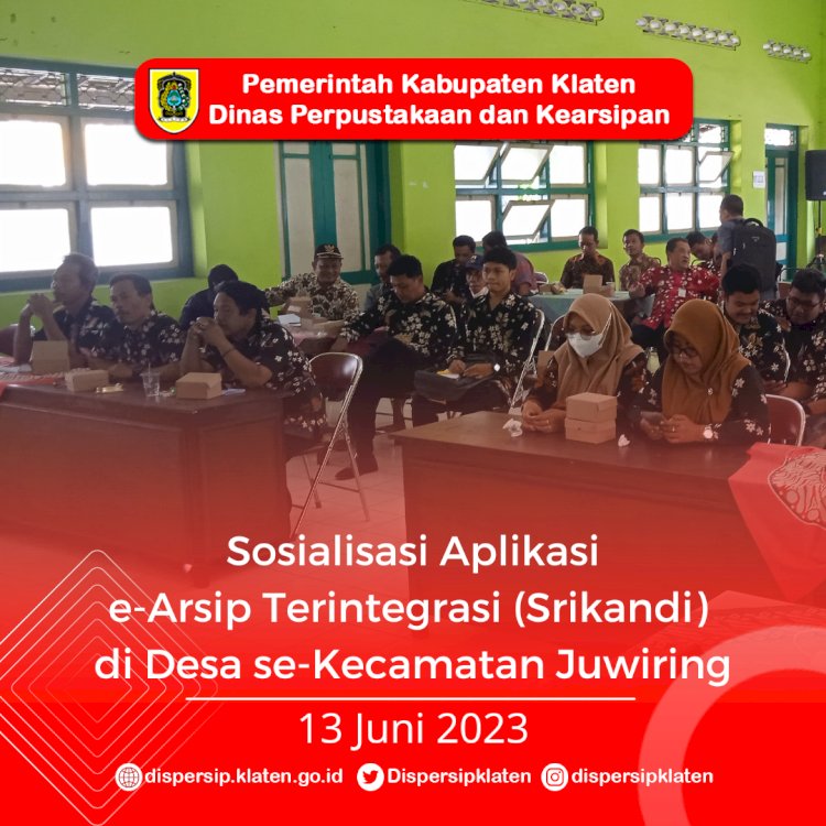 Sosialisasi Aplikasi Srikandi di Desa Kecamatan Juwiring