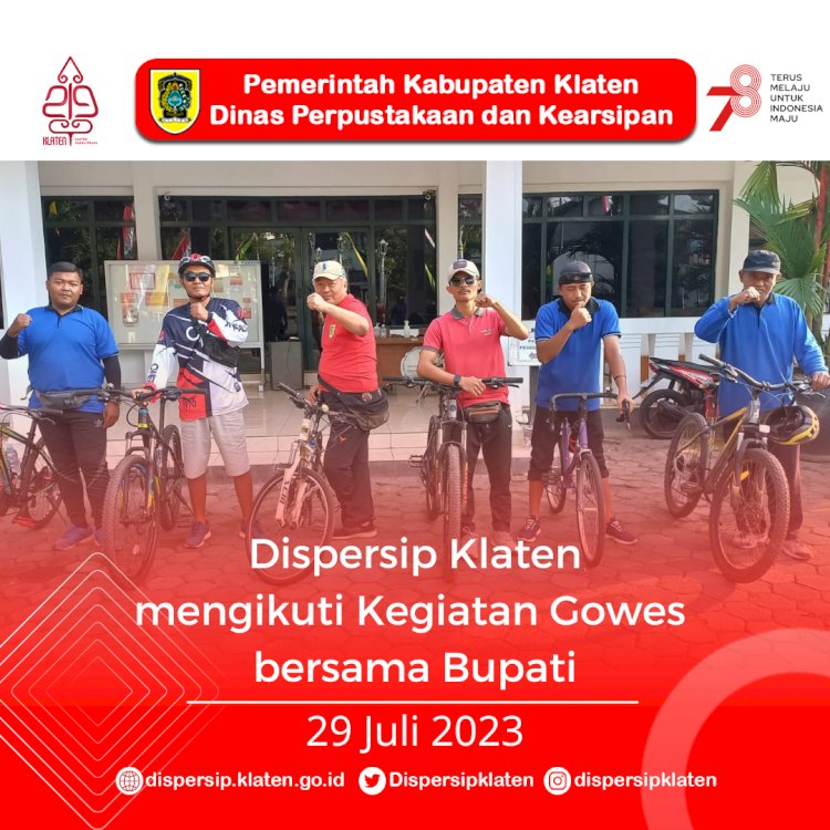 Gowes Kemerdekaan bersama Bupati Klaten