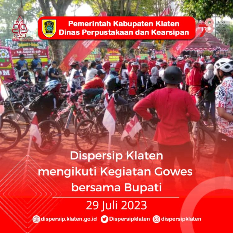 Gowes Kemerdekaan bersama Bupati Klaten