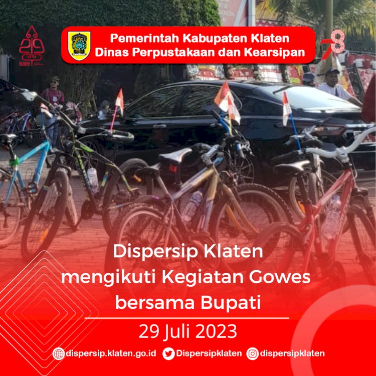 Gowes Kemerdekaan bersama Bupati Klaten