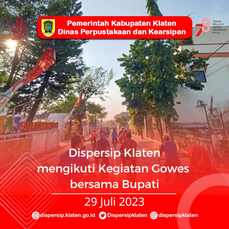 Gowes Kemerdekaan bersama Bupati Klaten