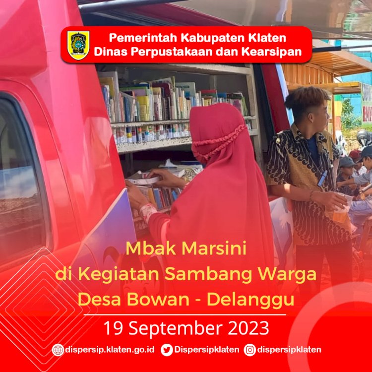 Mbak Marsini di Sambang Warga Desa Bowan - Delanggu