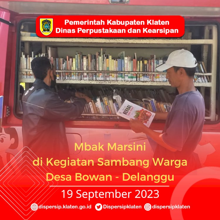 Mbak Marsini di Sambang Warga Desa Bowan - Delanggu