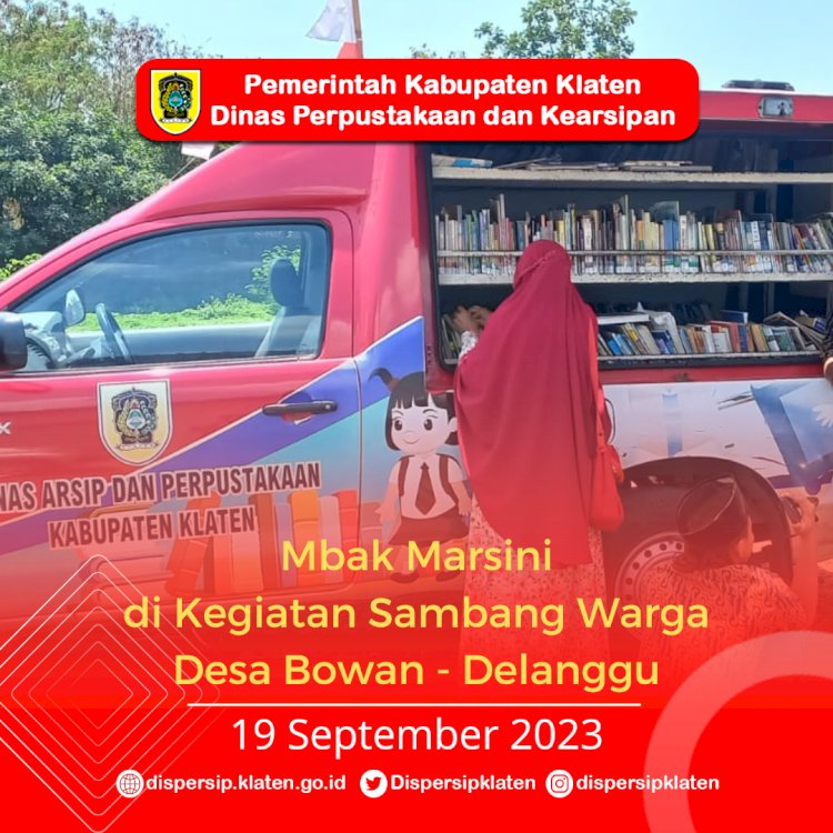 Mbak Marsini di Sambang Warga Desa Bowan - Delanggu