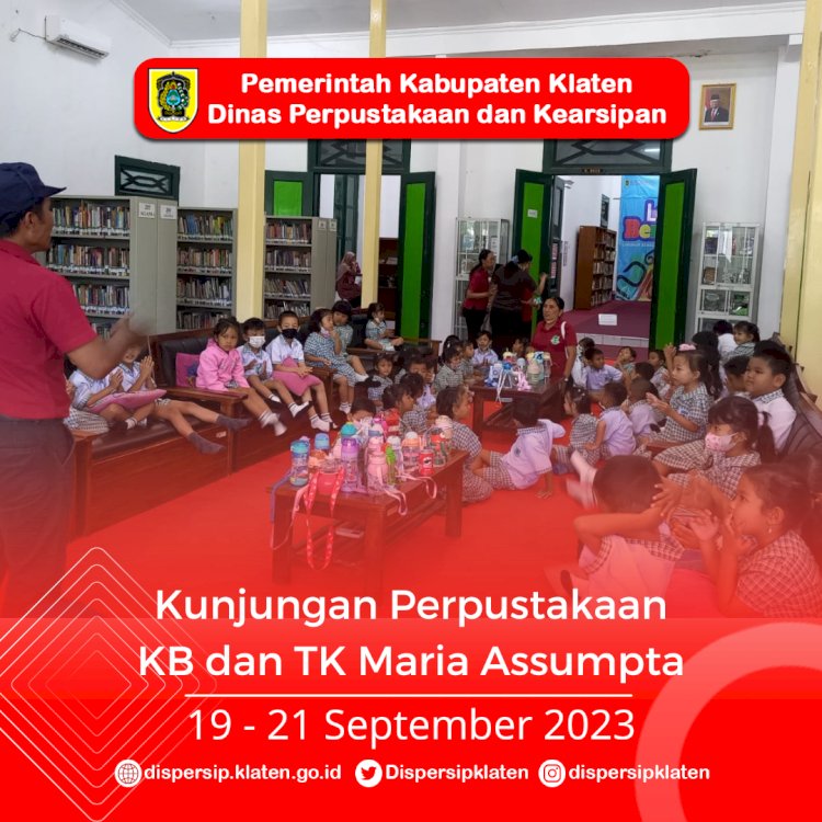 Kunjungan Perpustakaan KB-TK Maria Assumpta