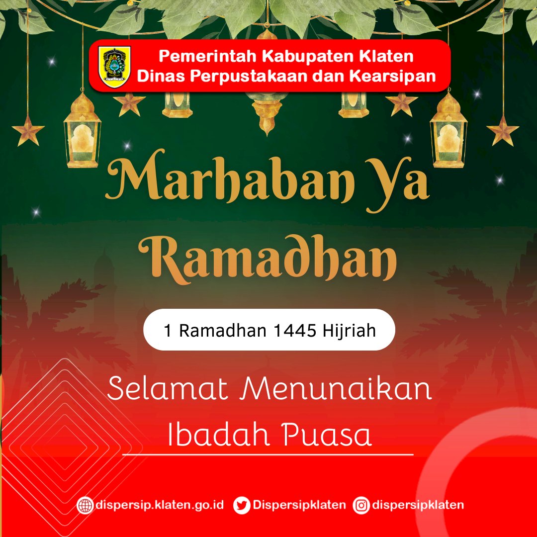 Selamat Menunaikan Ibadah Puasa Ramadhan 1445 H 