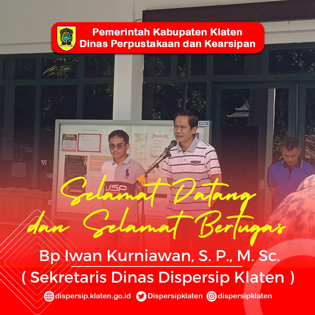 Selamat Datang dan Selamat Bertugas Bapak Iwan Kurniawan