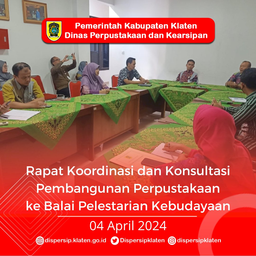 Koordinasi dan Konsultasi Pembangunan Perpustakaan ke BPK Wil. X