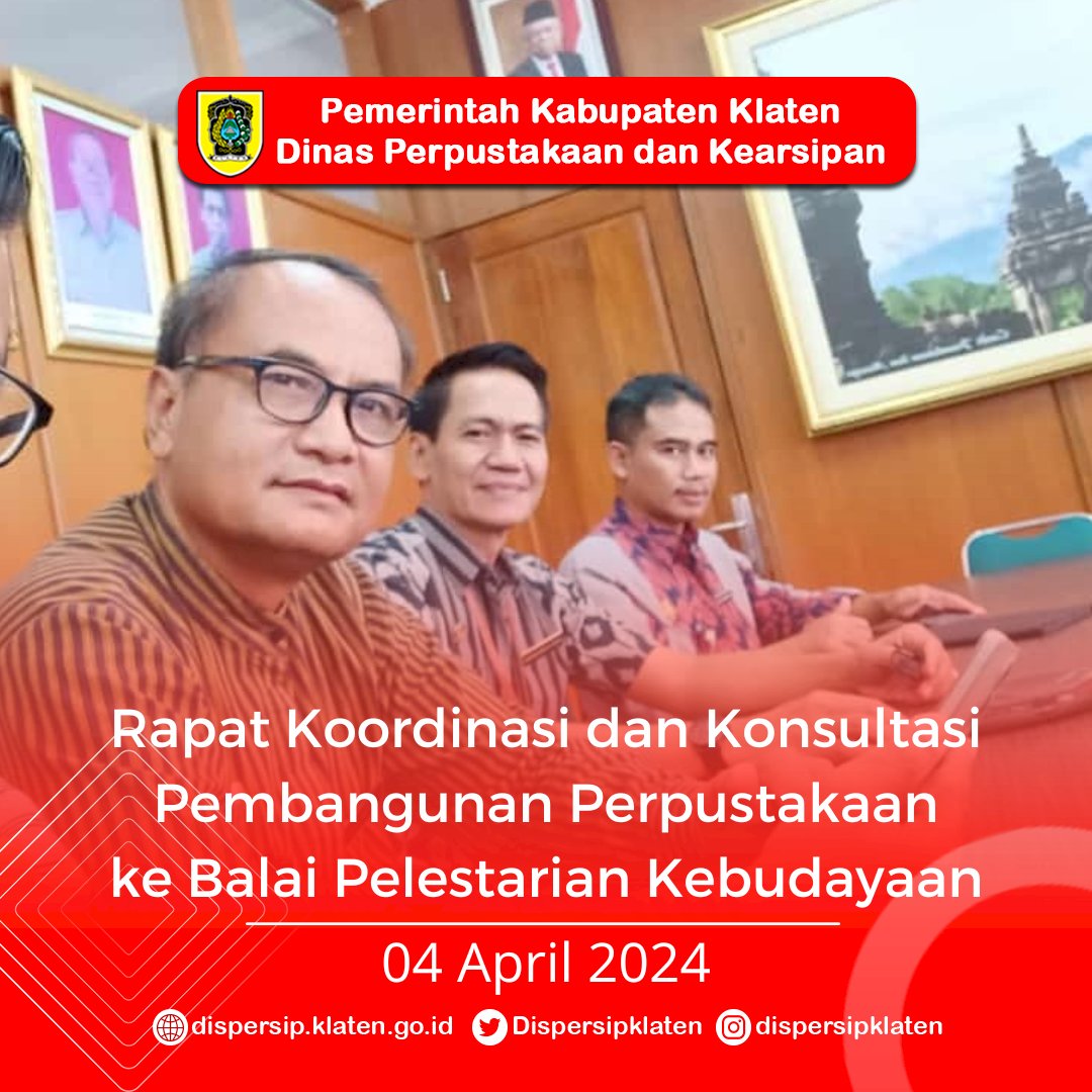 Koordinasi dan Konsultasi Pembangunan Perpustakaan ke BPK Wil. X