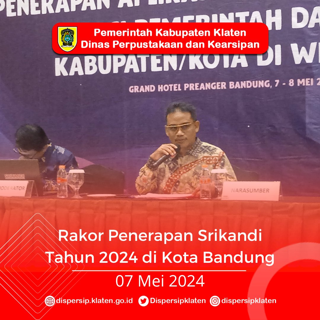 Rakor Penerapan Srikandi Tahun 2024 di Kota Bandung