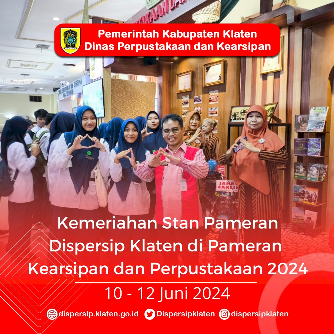 Kemeriahan Stan Dispersip Klaten di Pameran 2024