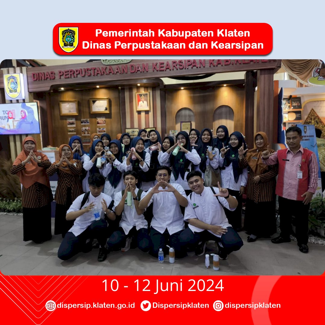 Kemeriahan Stan Dispersip Klaten di Pameran 2024