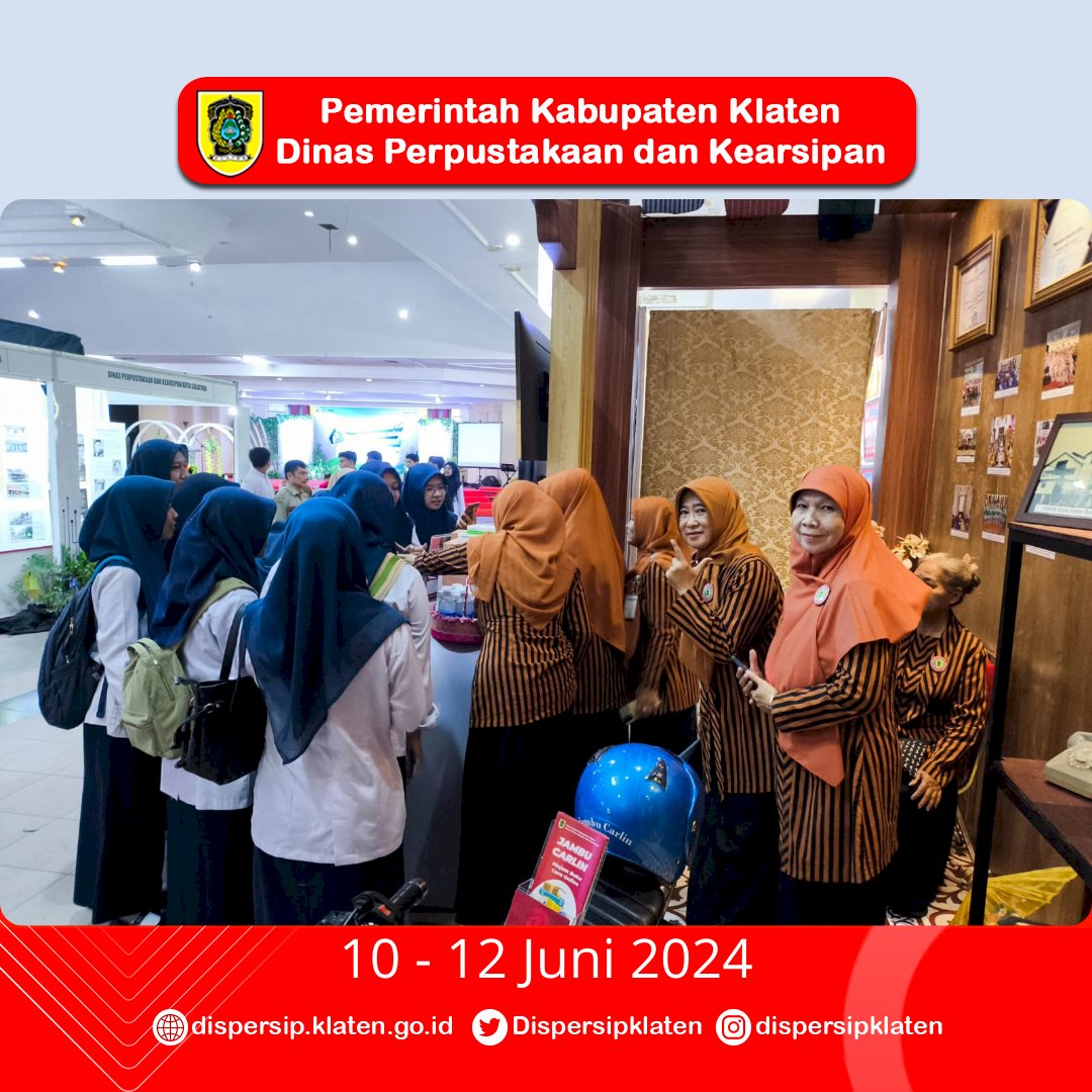 Kemeriahan Stan Dispersip Klaten di Pameran 2024