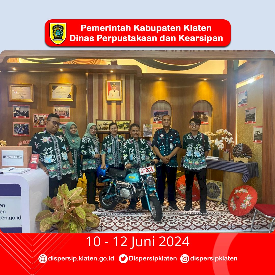 Kemeriahan Stan Dispersip Klaten di Pameran 2024