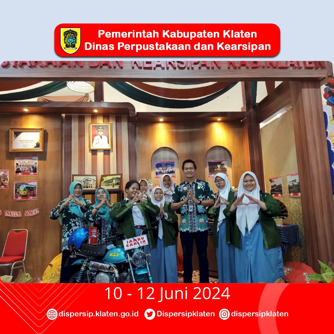 Kemeriahan Stan Dispersip Klaten di Pameran 2024