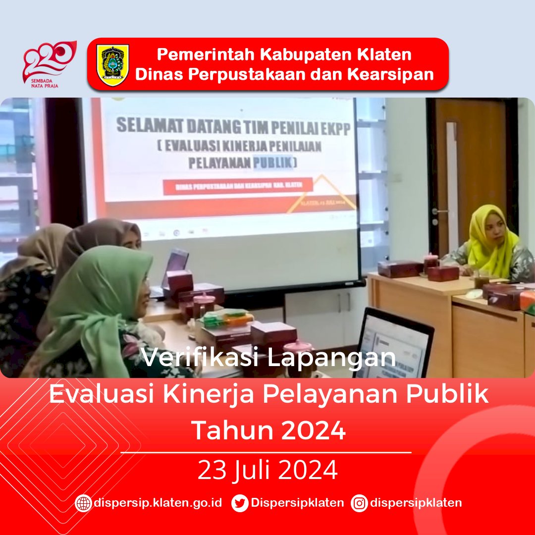 Verifikasi Lapangan Evaluasi Kinerja Pelayanan Publik 2024