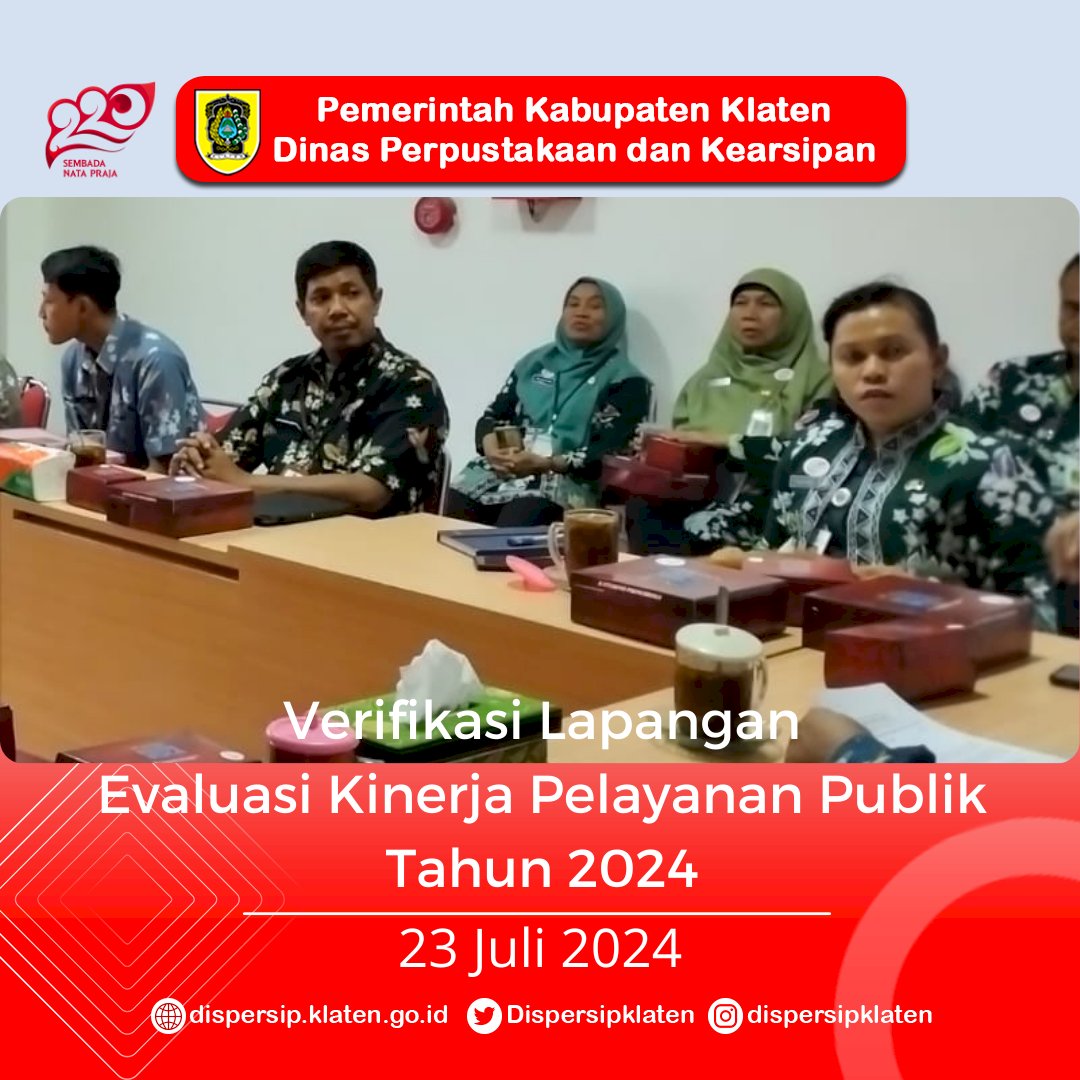 Verifikasi Lapangan Evaluasi Kinerja Pelayanan Publik 2024