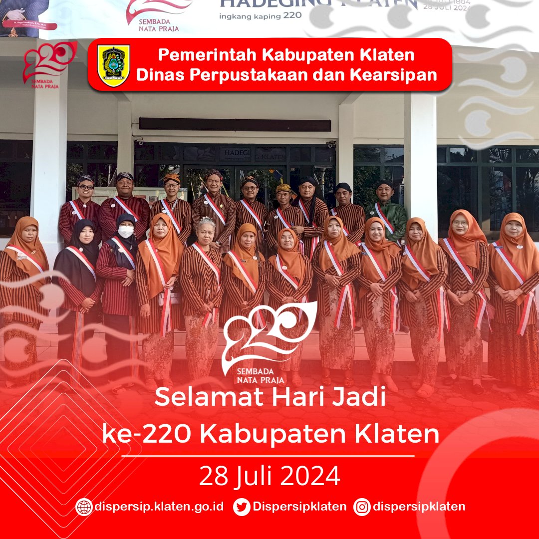 Selamat Hari Jadi ke-220 Kabupaten Klaten