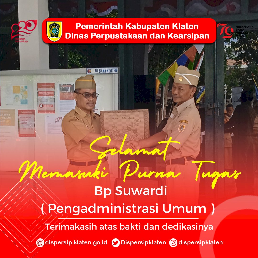 Terima kasih Bapak Suwardi