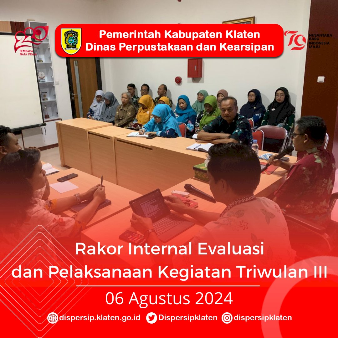 Rakor Internal Evaluasi dan Pelaksanaan Kegiatan di TW3 2024