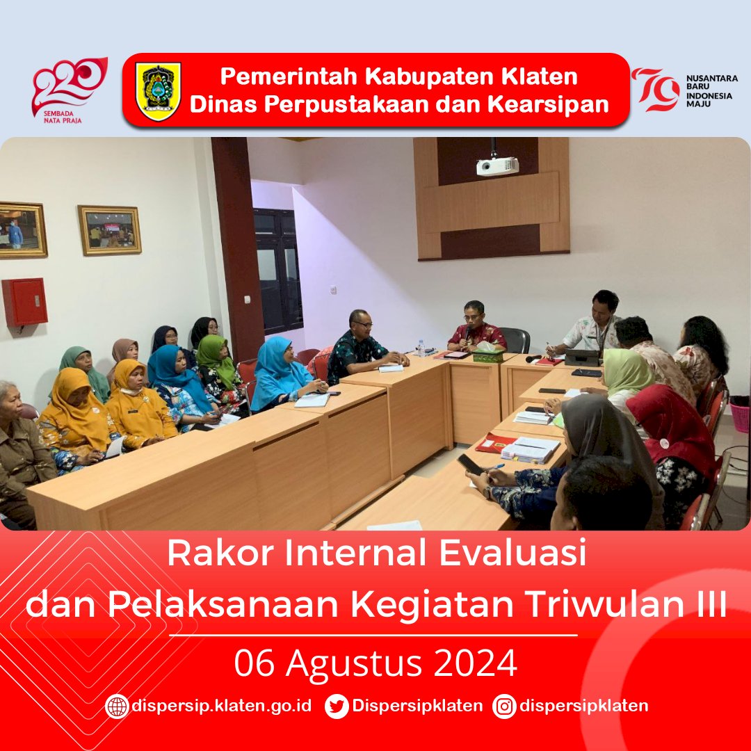 Rakor Internal Evaluasi dan Pelaksanaan Kegiatan di TW3 2024