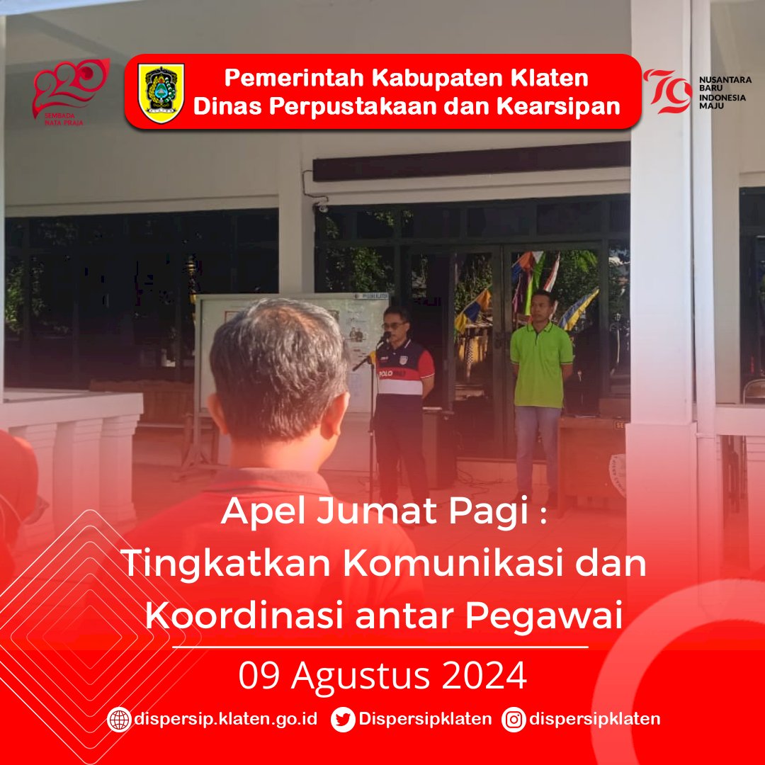 Apel Jumat Pagi : Tingkatkan Komunikasi dan Koordinas antar Pegawai