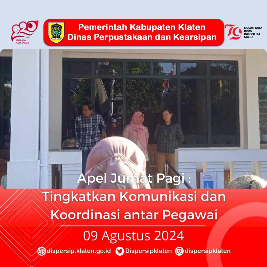 Apel Jumat Pagi : Tingkatkan Komunikasi dan Koordinas antar Pegawai