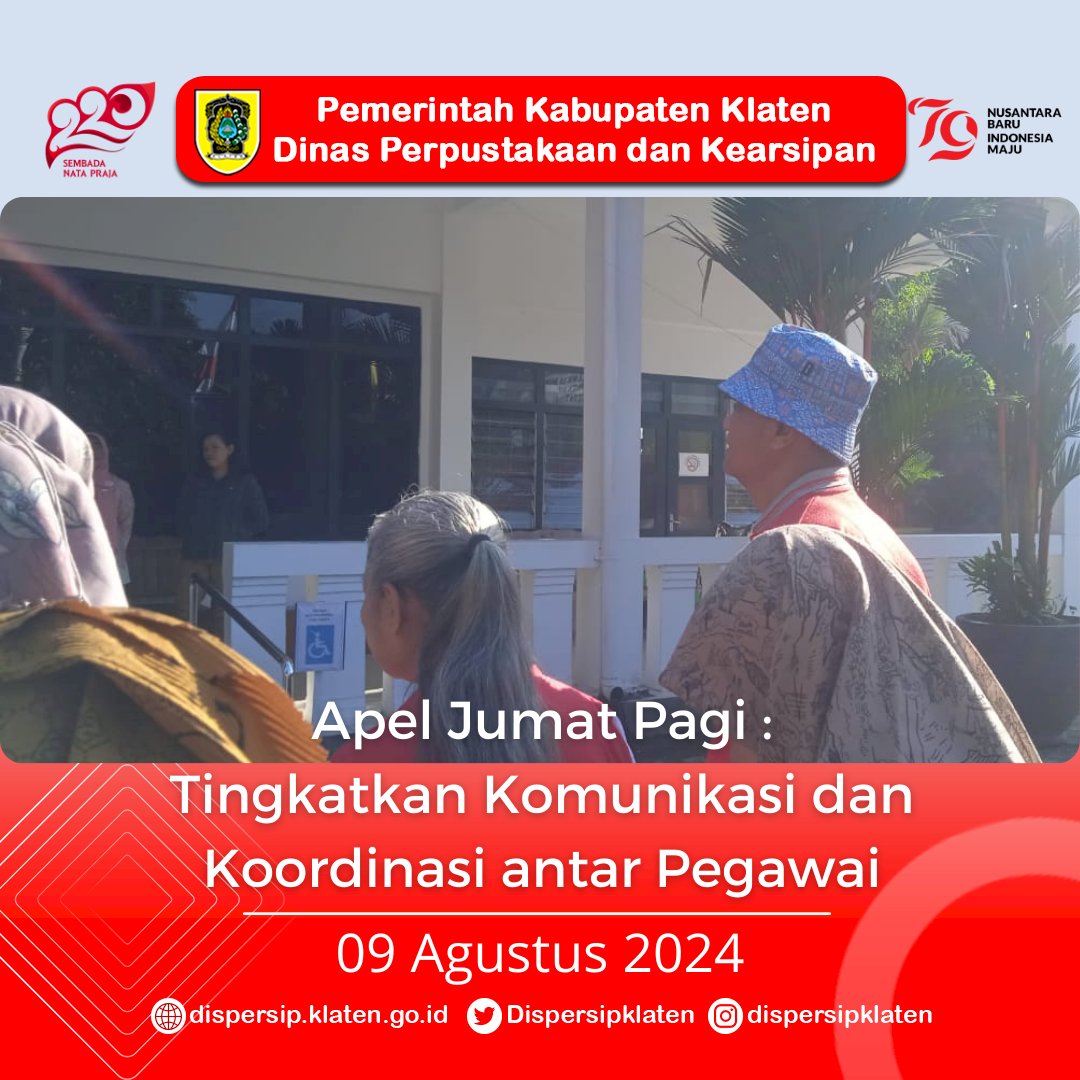 Apel Jumat Pagi : Tingkatkan Komunikasi dan Koordinas antar Pegawai