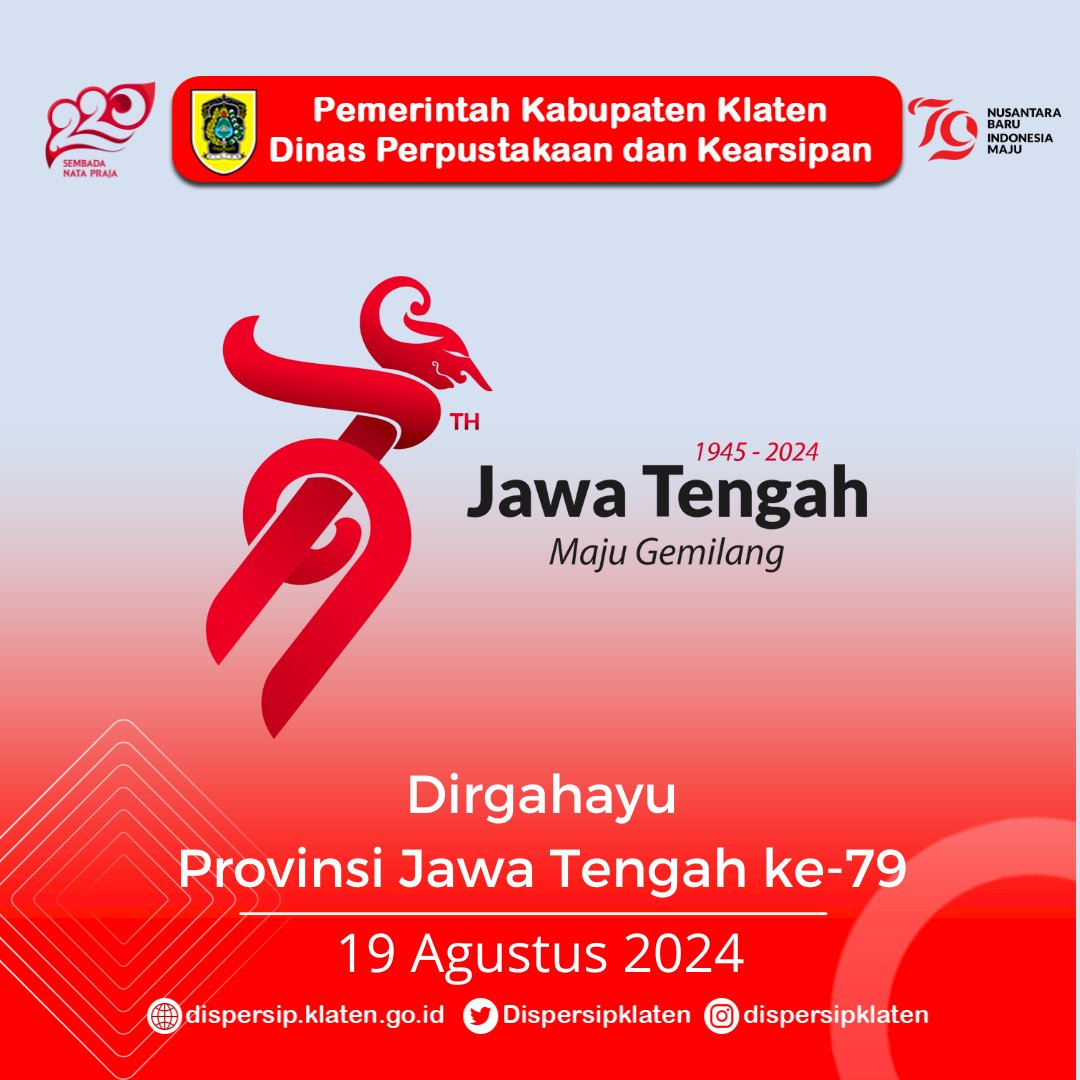 Dirgahayu Provinsi Jawa Tengah ke-79