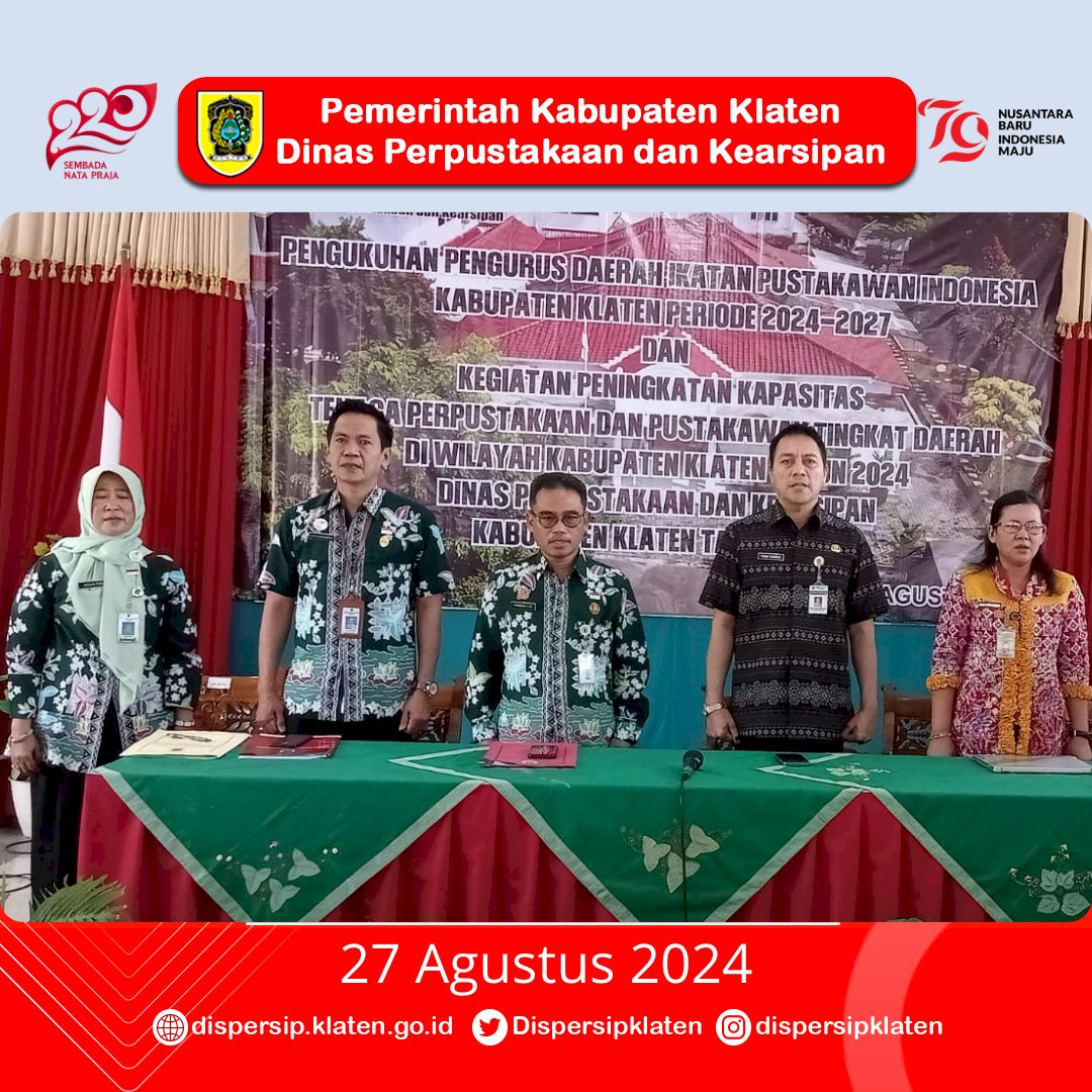 Pengukuhan IPI Kabupaten Klaten Tahun 2024-2027