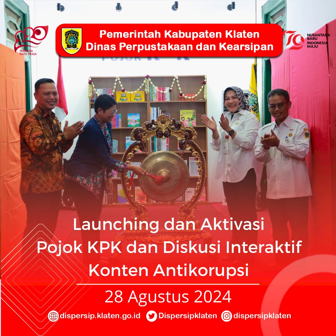 Launching dan Aktivasi Pojok KPK dan Diskusi Interaktif Konten Antikorupsi