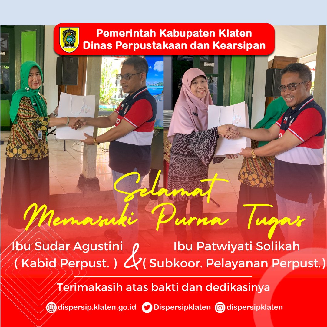 Terima kasih Ibu Sudar Agustini dan Ibu Patwiyati Solikah