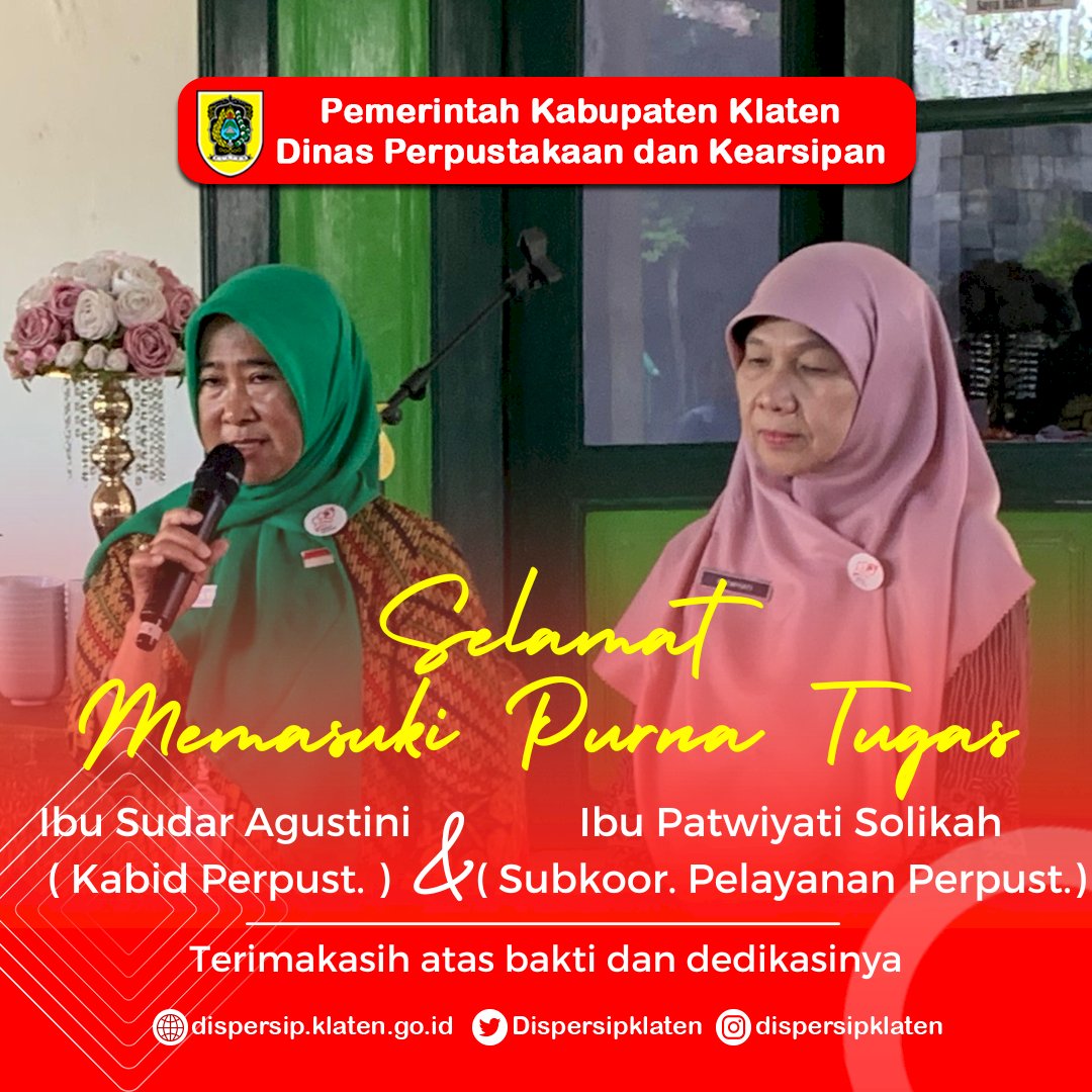 Terima kasih Ibu Sudar Agustini dan Ibu Patwiyati Solikah