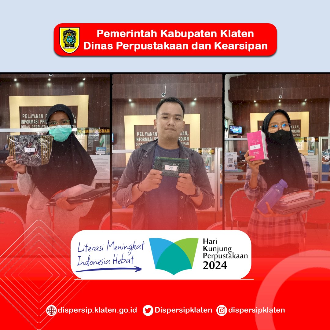 Souvenir Eksklusif untuk Pengunjung Spesial di Hari Kunjung Perpustakaan 2024