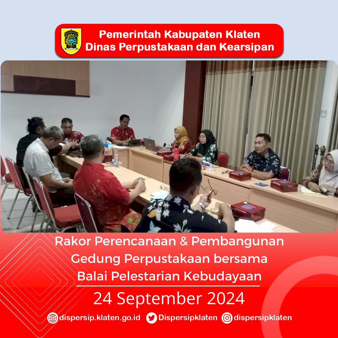 Rakor Perencanaan dan Pembangunan Gedung Perpustakaan bersama BPK Wilayah X