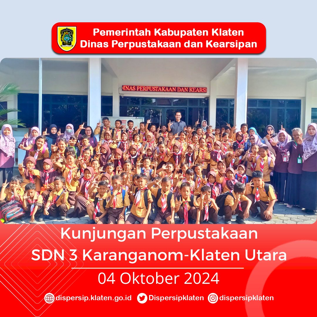 Kunjungan Perpustakaan SDN 3 Karanganom-Klaten Utara