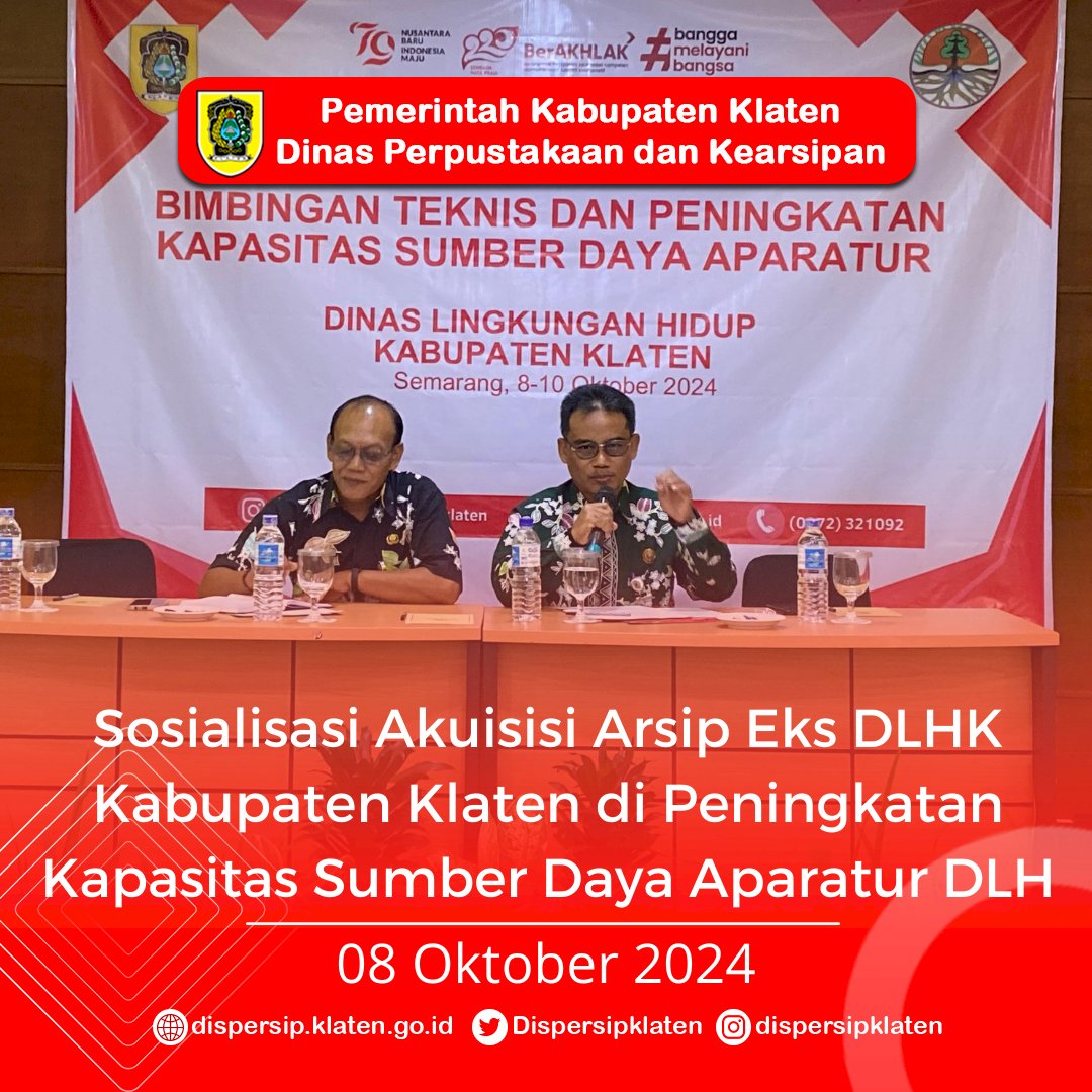 Sosialisasi Akuisisi Arsip Eks DLHK Kabupaten Klaten