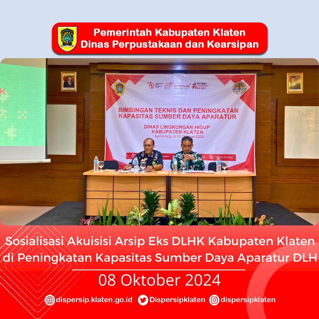 Sosialisasi Akuisisi Arsip Eks DLHK Kabupaten Klaten