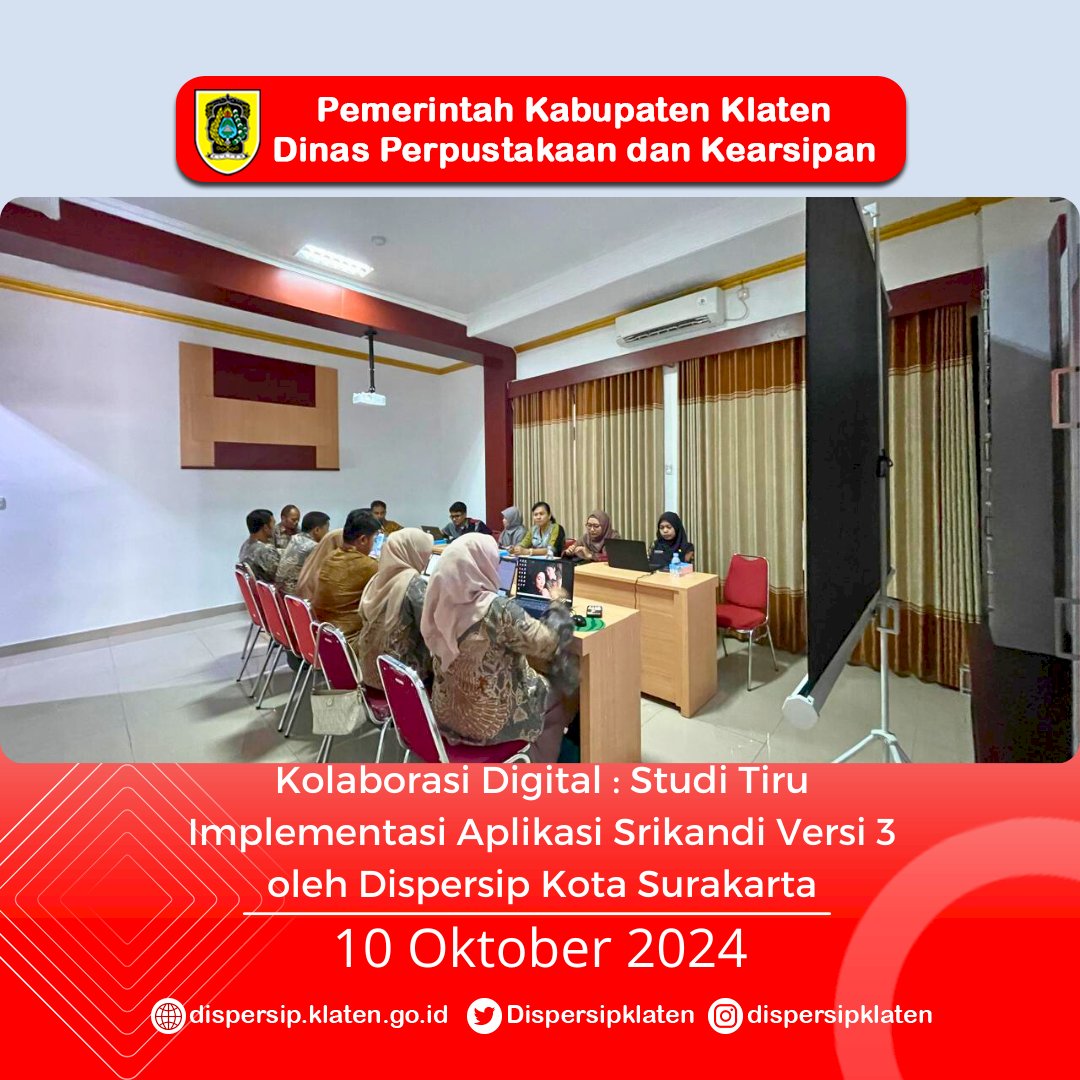 Kolaborasi Digital : Studi Tiru Implementasi Aplikasi Srikandi Versi3 oleh Dispersip Kota Surakarta