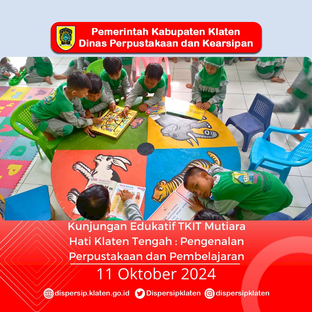 Kunjungan Edukatif TKIT Mutiara Hati : Pengenalan Perpustakaan dan Pembelajaran