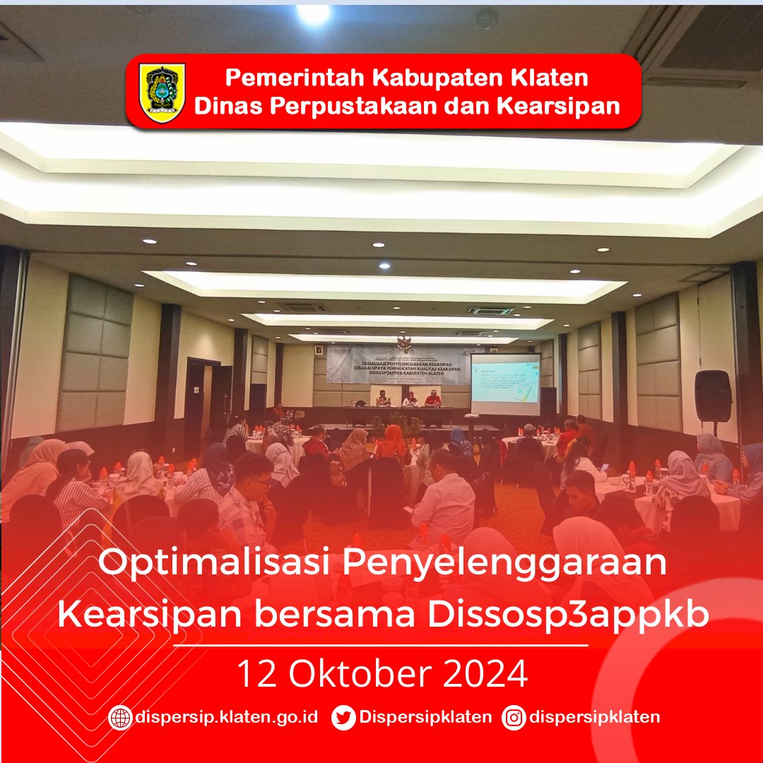 Optimalisasi Penyelenggaraan Kearsipan bersama Dissosp3appkb