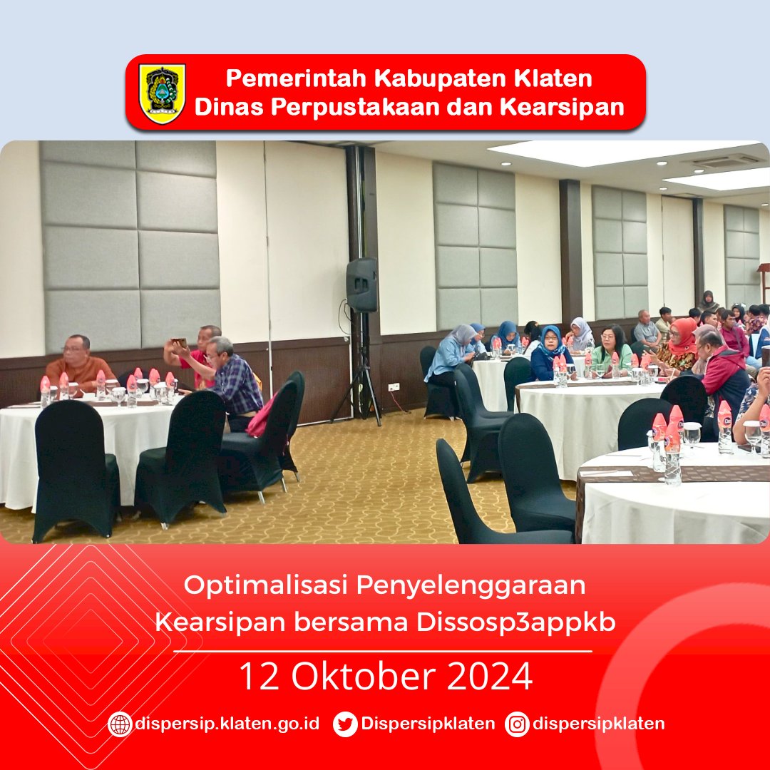 Optimalisasi Penyelenggaraan Kearsipan bersama Dissosp3appkb