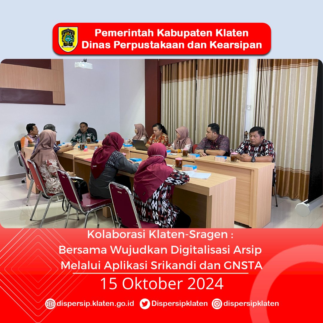 Kolaborasi Klaten-Sragen: Bersama Wujudkan Digitalisasi Arsip Melalui Aplikasi Srikandi dan GNSTA