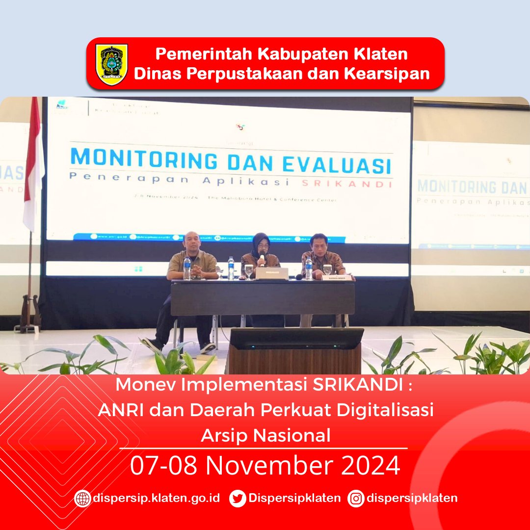 Monev Implementasi SRIKANDI : ANRI dan Daerah Perkuat Digitalisasi Arsip Nasional