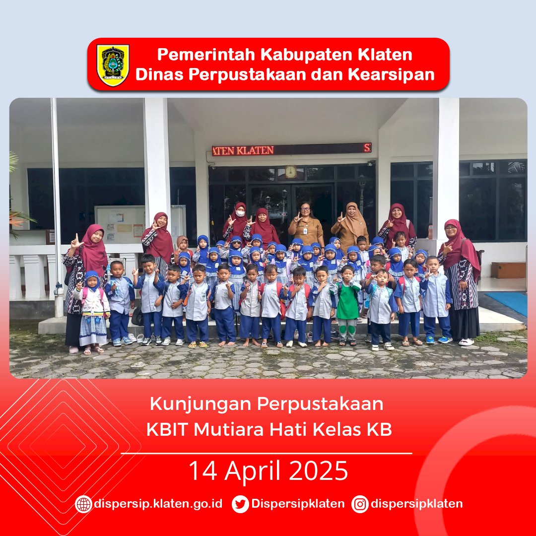 Kunjungan Perpustakaan : KBIT Mutiara Hati dan TK Indriyasana 12 Ajak Anak Cinta Buku Sejak Dini