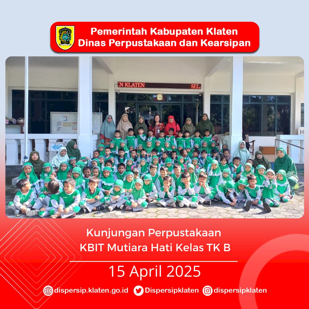 Kunjungan Perpustakaan : KBIT Mutiara Hati dan TK Indriyasana 12 Ajak Anak Cinta Buku Sejak Dini