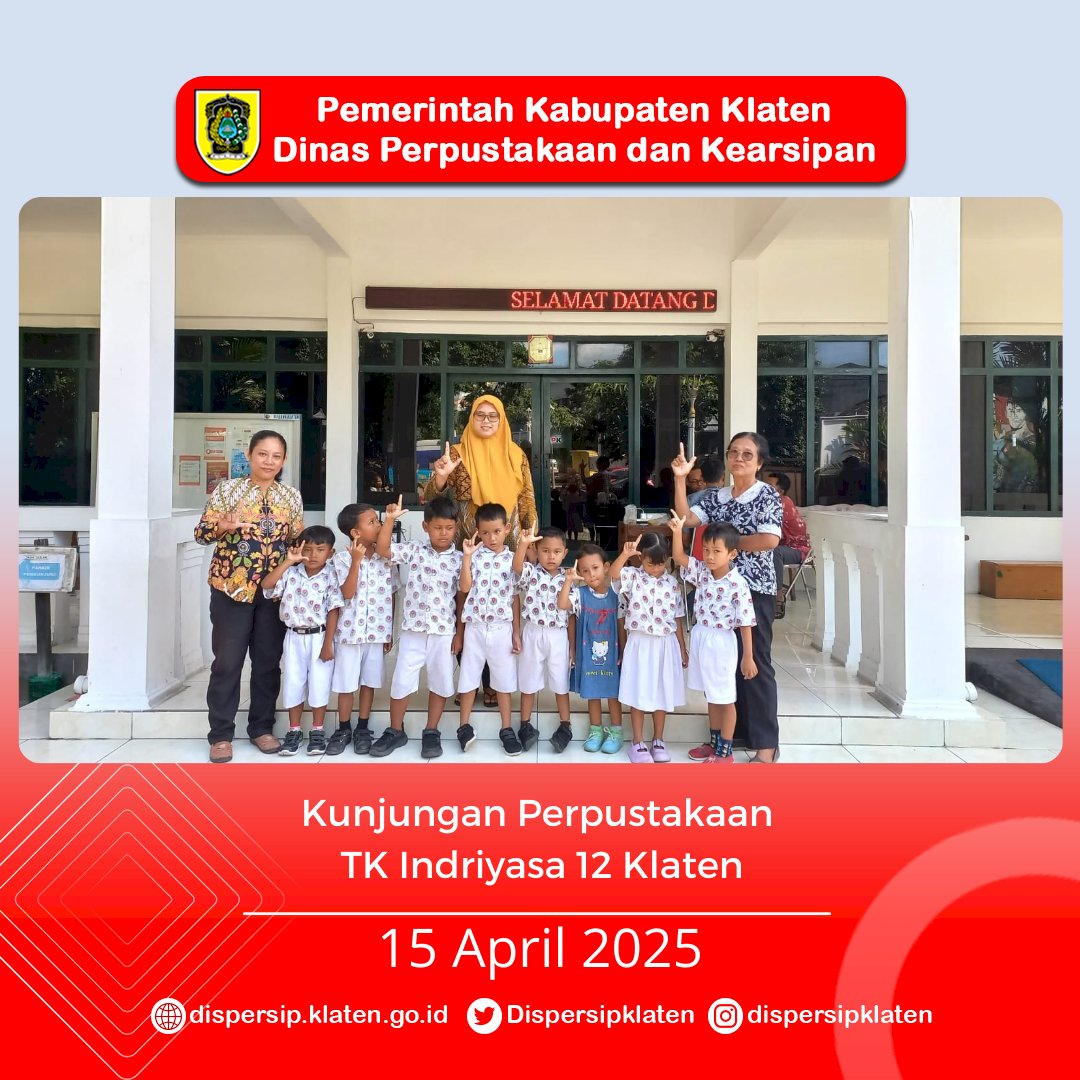Kunjungan Perpustakaan : KBIT Mutiara Hati dan TK Indriyasana 12 Ajak Anak Cinta Buku Sejak Dini